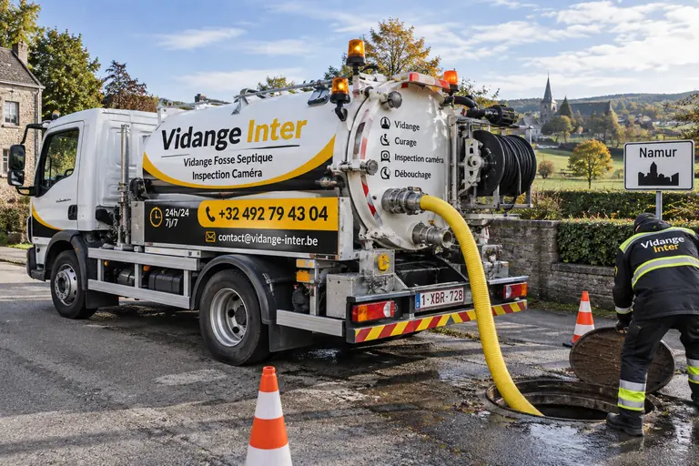 Camion de vidange Vidange Inter